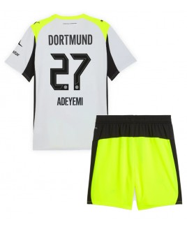 Günstige Borussia Dortmund Karim Adeyemi #27 Auswärts Trikotsatzt Kinder 2025-26 Kurzarm (+ Kurze Hosen)